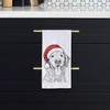 Inkopious Santa Golden Retriever Tea Towel, Dishcloth, Dinner Napkin, Flour