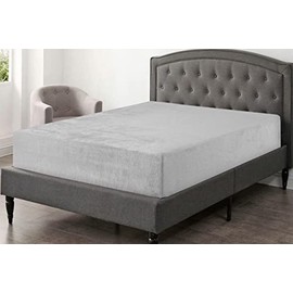 Coral Fleece Fitted Bed Sheet Only 30cm Deep, Premium Quality Mattress Cover Protector, Wrinkle Resistant Bedding, Luxury, Breathable Fabric, Easy Care, Machine Washable (Grey, Double)