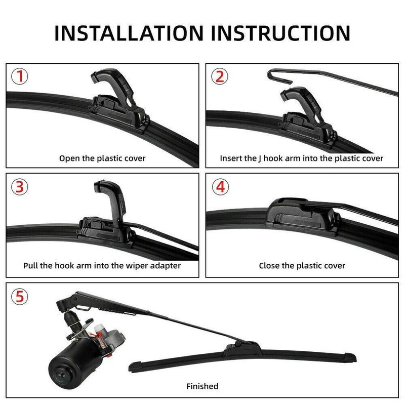 RainMan S 12V Electric Windshield Wiper Motor Kit Replacement for