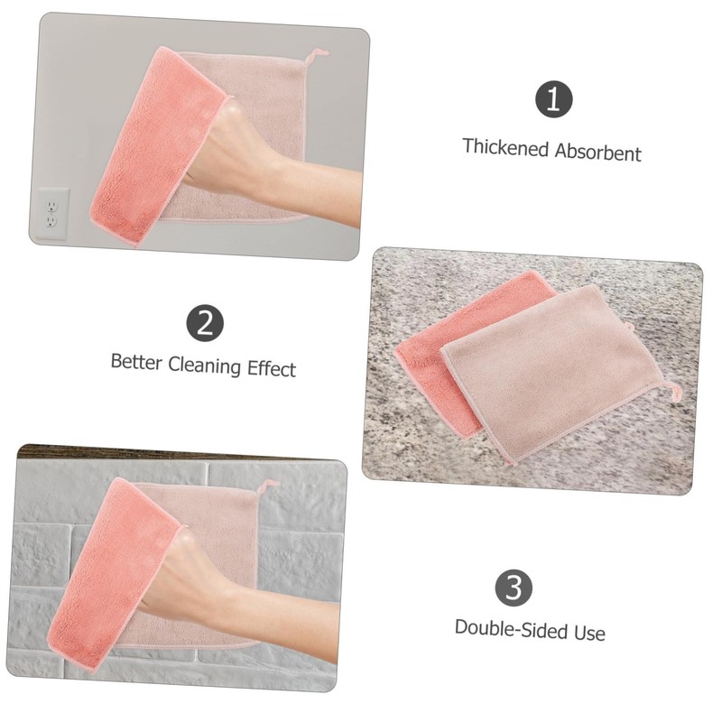 IWOWHERO Dishwashing Towels Set 2pcs Absorbent Microfiber Cleaning Cloths for