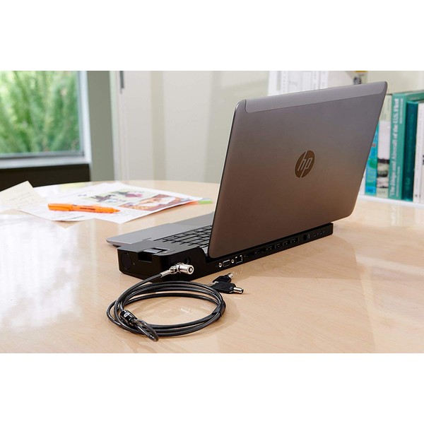 HP 2013 UltraSlim-Dockingstation D9Y32AA schwarz, ohne Netzteil (Generalüberholt)