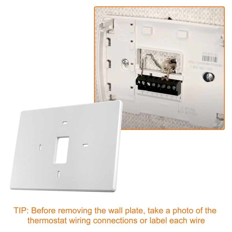 Thermostats Wall Plate Cover T119 for PRO1 IAQ Thermostats, 6.75