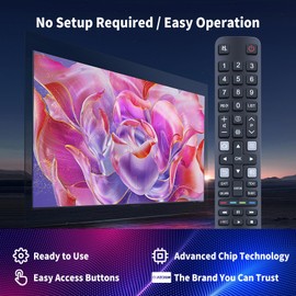 CLVIZCXOM RC802N YA12 Replacement Remote Control Compatible with TCL Thomson Smart TV 32ES560 40ES560 U50P6146 U55C7006 U65X9026 U70C7026 55EP660 55EP680 60EP660 65DC 760 UUU49P6046 U49S7096 65DC766