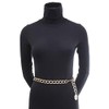 collezione alessandro Kora Simple Chain Link Belt with Coin End,