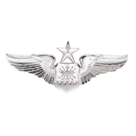 Air Force Senior Navigator Wings Badge Mirror Finish