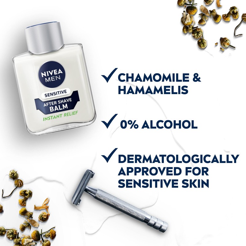 NIVEA Men Sensitive Post Shave Balm, 100 ml
