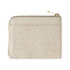 HIRAMEKI. Morris L-Shaped Zipper Wallet Cowhide Embossed William Morris Art