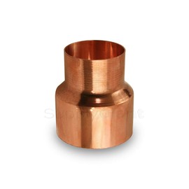 Supply Giant DDSD1501 Reducing Copper Coupling With Sweat Sockets And With Rolled Tube Stop, 1-1/2 X 3/4 Inch