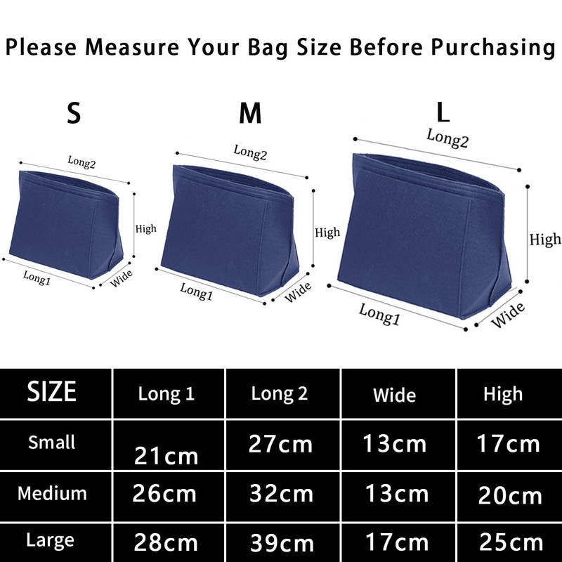 BOOSHMall Organiser for Longchamp Bag, Bag Insert Organiser, Multi Pocket