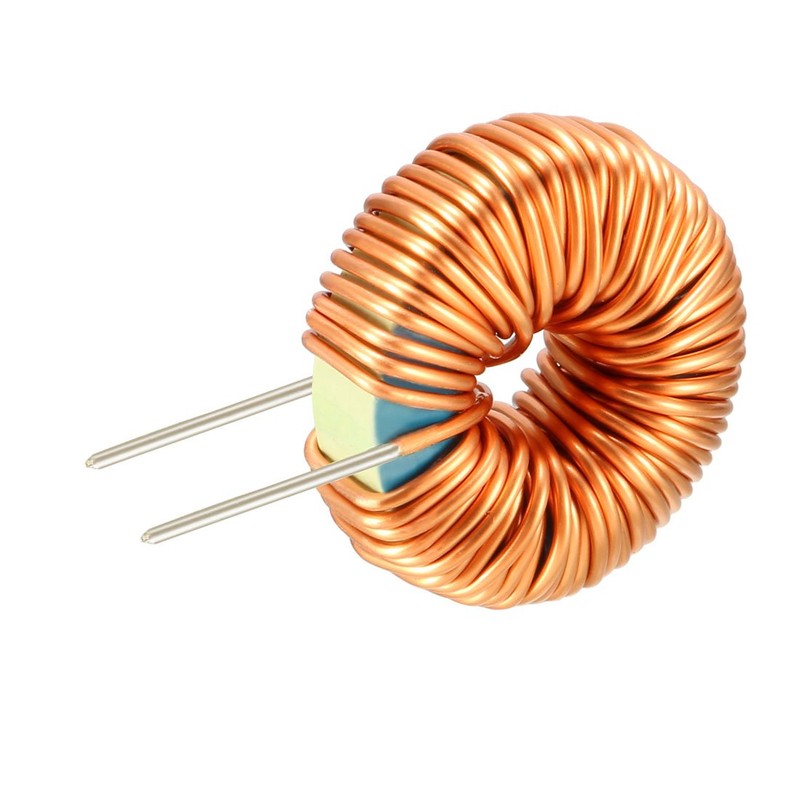 sourcing map Horizontal Toroid Magnet Inductance Monolayer Wire 220uH 5A