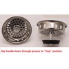 Replacement Basket Strainer for Kitchen Sink Strainers, Stainless Steel, Rubber