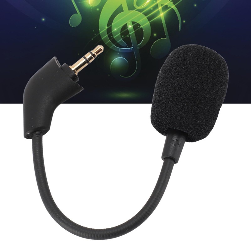 Flexible Microphone, 3.5mm Plug Omni Directional Detachable Game Mic Replacement