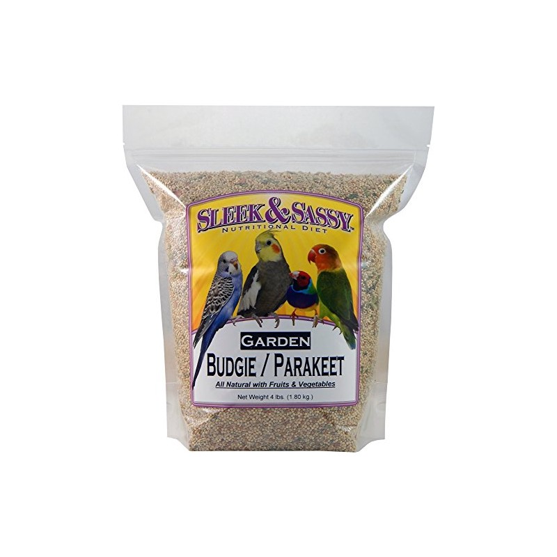SLEEK & SASSY Garden Budgie (Parakeet) Food (4 lbs.)