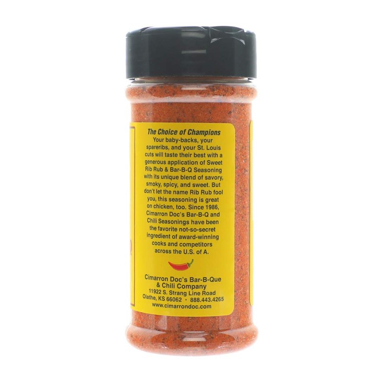 Cimarron Docs Sweet Rib Rub & Bar-B-Q & Chili Seasoning,