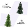 Ipetboom 12 Pieces Miniature Emulation Pine Trees with Base for