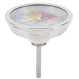 0‑300℃ 1/2in NPT Stainless Steel Grill Thermometer Oven Temperature Meter Kitchen Supplies