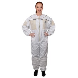Humble Bee 430 Ventilated Beekeeping Suit with Round Veil, 4XL, Arctic White