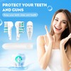 8 Pack Electric Toothbrush Heads Replacement Sensitive Dual Clean Rotating