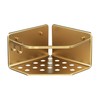 Tatay Corner basket Collection Serenity, Made of Aluminium, Color Gold.