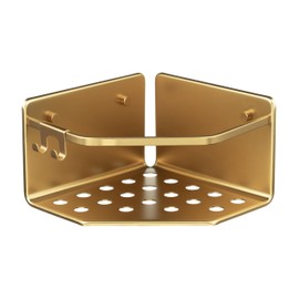 Tatay Corner basket Collection Serenity, Made of Aluminium, Color Gold. Measures 20x20x12 cm