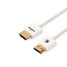 C-HM/HM/PICOWH10 Ultra Slim HDMI Cable 4k High Speed With Ethernet White 3.0m (10ft)