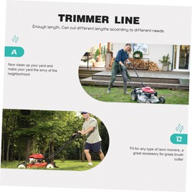 BESPORTBLE Mowing Trimmer Rope String Trimmer Line for Lawn Mowers Wear-Resistant Garden Brush Cutter Accessory Strong Cutting Ability Easy to Install Versatile Options