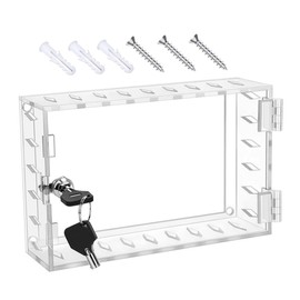TEHAUX 1Set Thermostat Lock Box with Key Durable Wall Mounted Thermostat Guard for Enhanced Security Easy Installation Lightweight Design Sturdy Protective Cover for Home