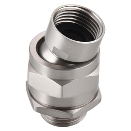 Shower Connector Ball Joint Shower Head Swivel Ball Adapter，Solid Brass Adjustable Shower Arm Connector, Universal Showering Component, Brushed Nickel