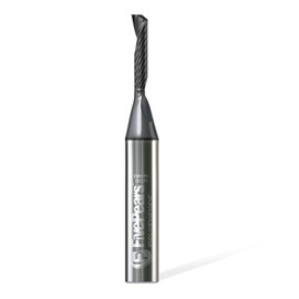 FivePears Up Cut Spiral Router Bit for CNC with Extreme Life Coated, 1/16" Cutting Diameter, 1/4" Cutting Length, 1/4 inch Shank Carbide End Mill for Wood Carving Engraving Grinding Grooving