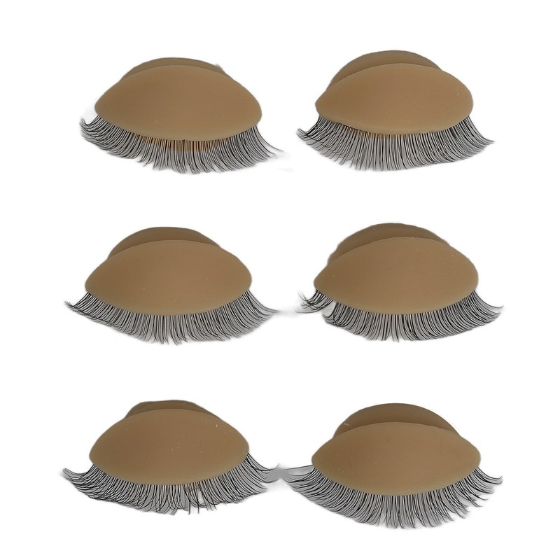Eyelash Practice Mannequin Face Silicone Lash Mannequin Head with Double