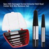 6pcs práctico HSS Damaged Screw Extractor Bolt Stud Remover Set