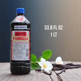 Danncy Vanilla Dark 33.8 fl oz (1 L) – Authentic Mexican Vanilla Flavor for Baking and Desserts