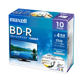 Maxell Recording for BD – R Standard 130 Min 4 X Speed waidopurintaburuhowaito in packs of 10 brv25wpe. 10S