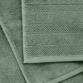 1888 Mills 725 GSM Premium 100% Cotton Bath Towels – Pack of 4 Luxury Bath Towel Set, 725 GSM, Super Soft & Highly Absorbent – Quick-Dry Plush Texture for Bathroom, Spa & Gym Use, Green