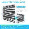 STICKGOO 3D Wall Panels, Brushed Silver Decorative Wall Covering Panels,