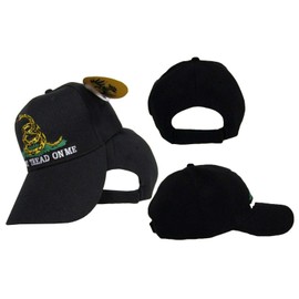 Gadsden Don't Tread on Me Tea Party Black/Yellow Snake Acrylic Hat Cap Trump