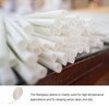 Rebower Fibreglass Sleeve Insulated Cable Protection Tube - 16.4Ft-5mm/White