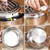 TAMUME 2.5 L Frying Pot with Stainless Steel Lid and