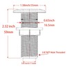 YANYUCB 316 Stainless Steel Thru Hull Fitting with Nut&Custom Gasket