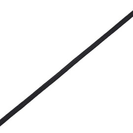 Trimming Shop 4mm Wide Bungee Rope Shock Cord, Stretchy Strap, Round Elastic String for Sewing, Kayaks, DIY Craft Projects, Backpack, Tent Poles (Black, 1 Metre)