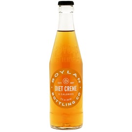 Boylan Bottling Craft Diet Creme Soda 12oz Glass Bottle (Pack of 24)