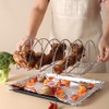Stainless Steel Barbecue Bracket Rib Rack Barbecue Grilling Rack Non