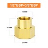 GASHER 5PCS Brass Pipe Fitting, Coupling, Reducer Adapter, 3/4" x