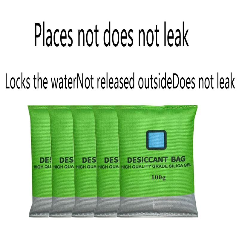 [5 Packs]100g Reusable Desiccant Packs for Storage， Moisture absorbers Bag,