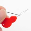 12-Piece Needle Threader, Automatic Plastic Needle Thread, Double-Ended Needle and