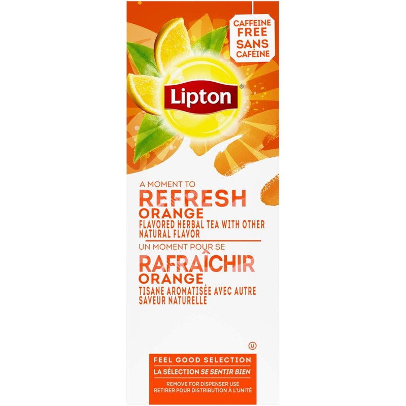 Lipton - Caffeine Free Orange Herbal Tea, 28 Tea Bags,