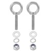 PATIKIL M8 x 40mm Eye Bolt with Nut, 2 Pack