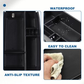 Lcojicep Central Control Organizer Storage Box Compatible with Ford Escape 2020-2024 Center Console Organizer Tray, Armrest Storage Box，ABS Armrest Insert Container Accessories