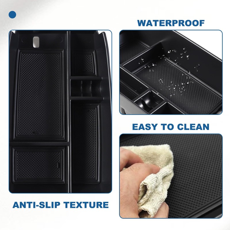 Lcojicep Central Control Organizer Storage Box Compatible with Ford Escape