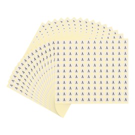 PATIKIL 15 Sheets Alphabet Stickers Letter A Small Round Sticker 1/2 Inch Self-Adhesive Paper Label for Inventory Organizing Storage Handmade (Total 1980Pcs)